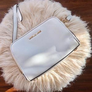 White Authentic Michael Kors Crossbody Purse